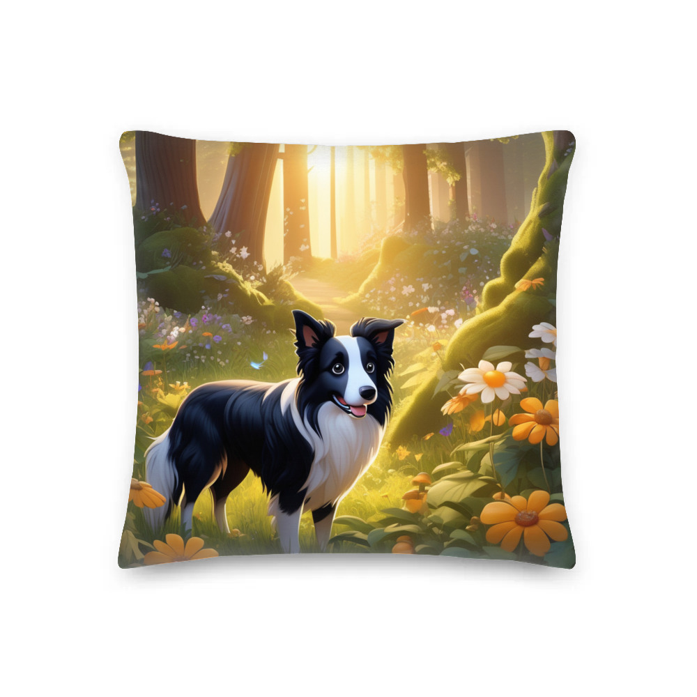 PugMug Custom Border Collie Premium Pillow