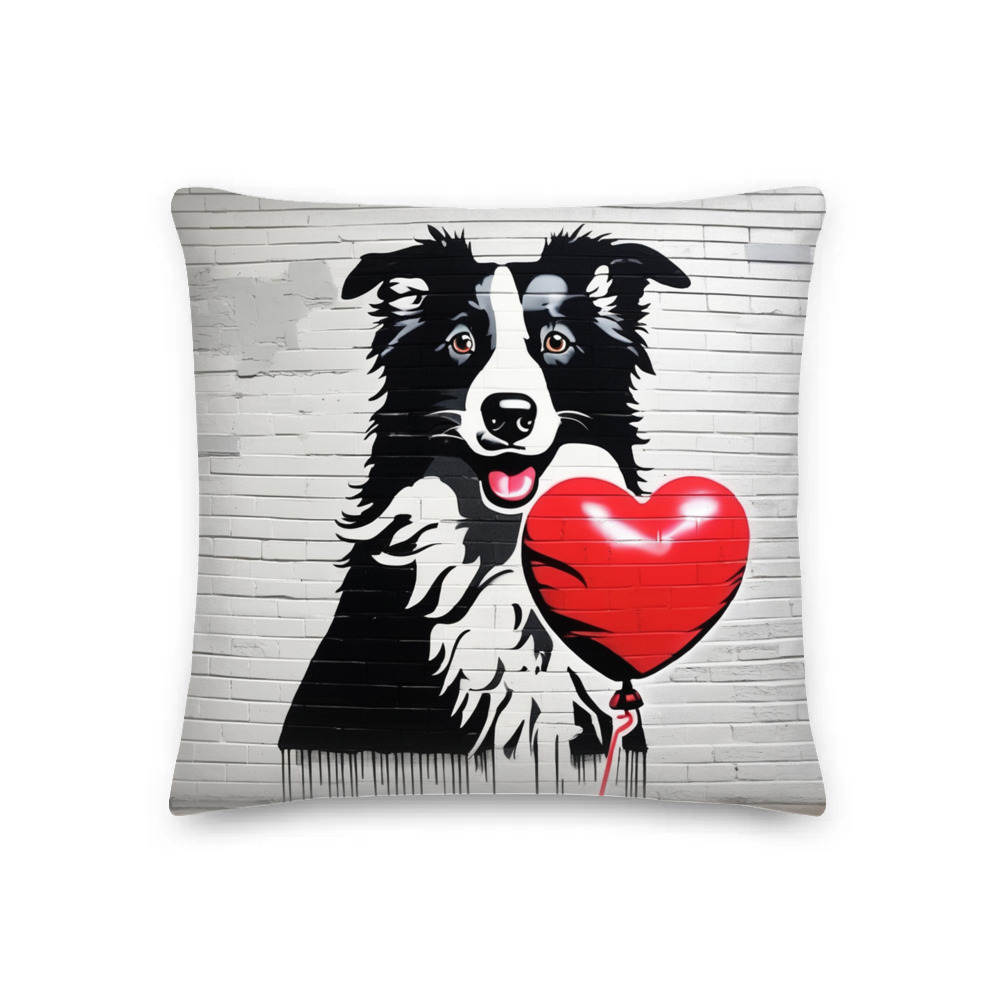 PugMug Custom Border Collie Premium Pillow