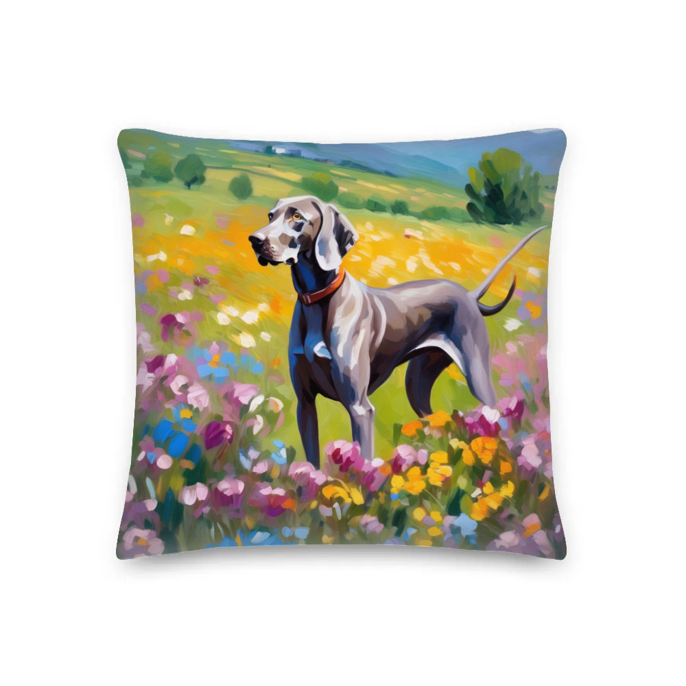 PugMug Custom Weimaraner Premium Pillow
