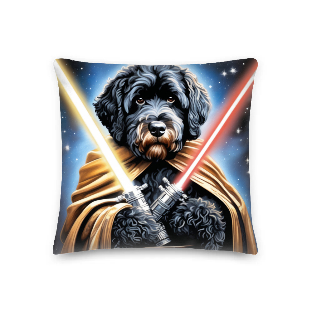 PugMug Custom Portuguese Water Dog Premium Pillow