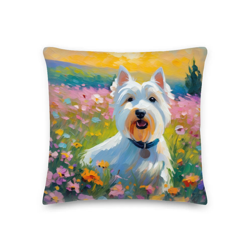 PugMug Custom West Highland White Terrier Premium Pillow
