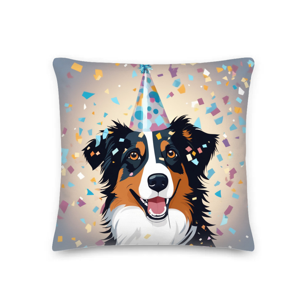 PugMug Custom Australian Shepherd Dog Premium Pillow