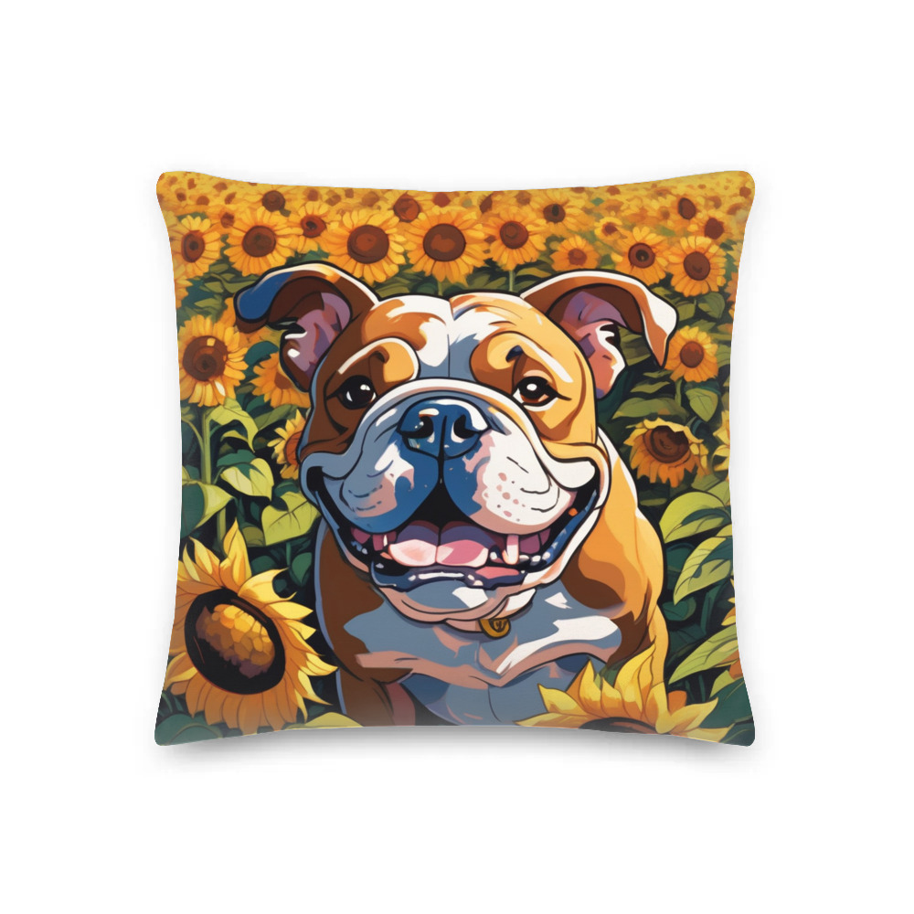 PugMug Custom Bulldog Premium Pillow
