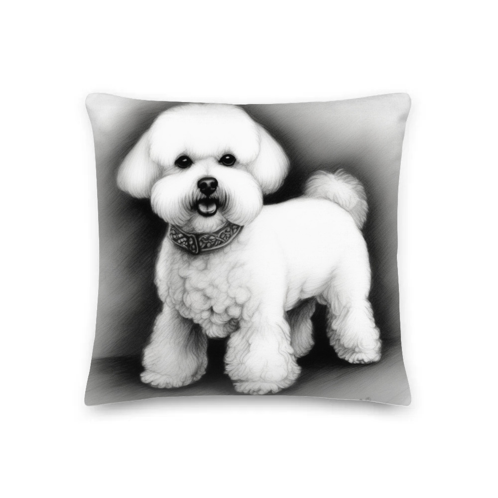 PugMug Custom Bichons Frise Premium Pillow