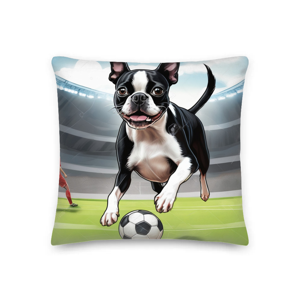 PugMug Custom Boston Terrier Premium Pillow