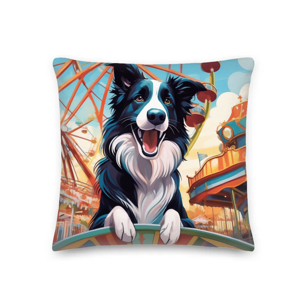 PugMug Custom Border Collie Premium Pillow