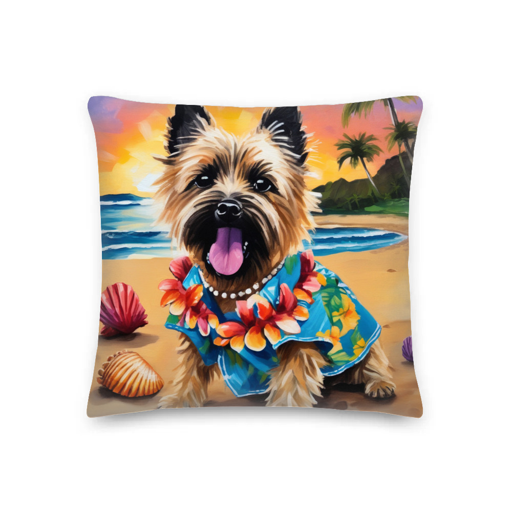 PugMug Custom Cairn Terrier Premium Pillow