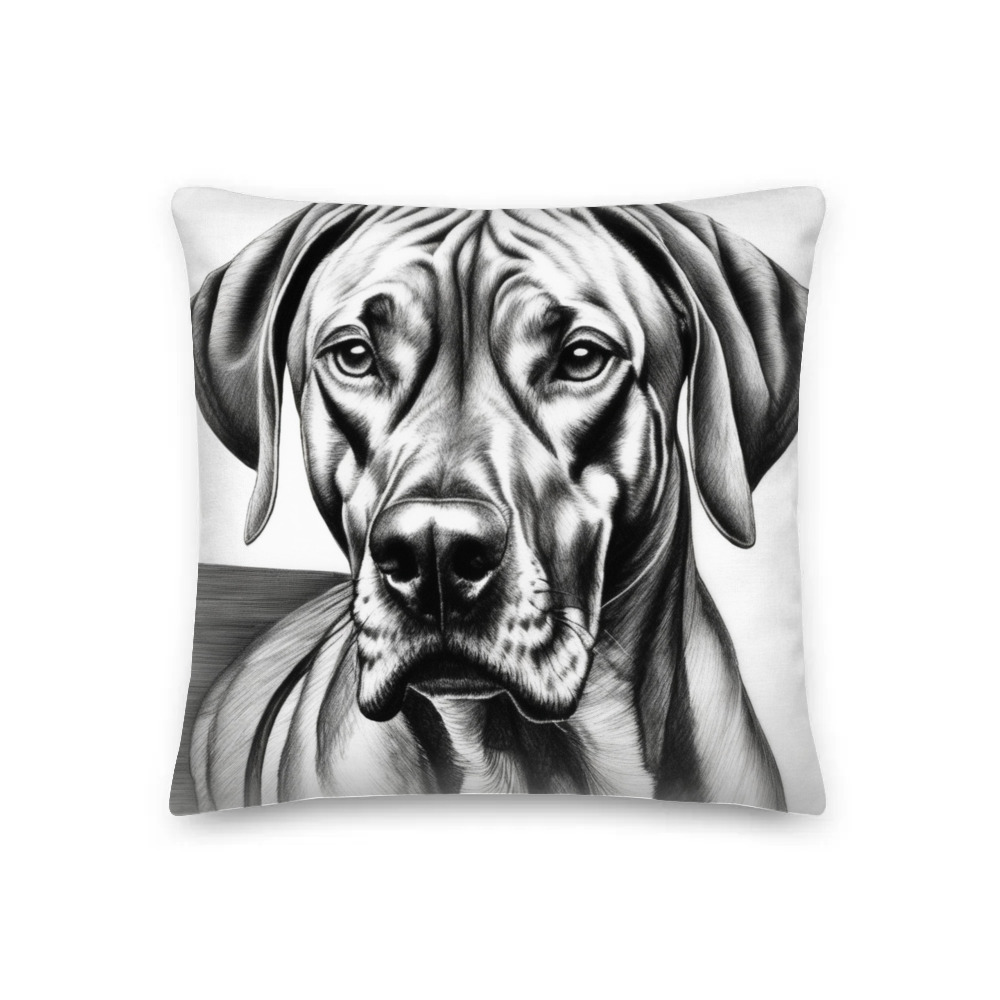 PugMug Custom Rhodesian Ridgeback Premium Pillow