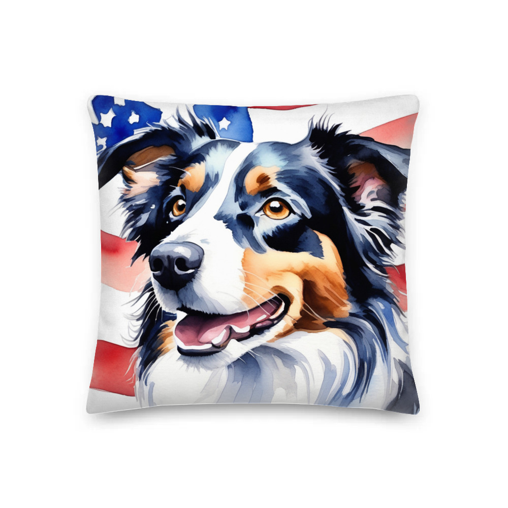 PugMug Custom Border Collie Premium Pillow
