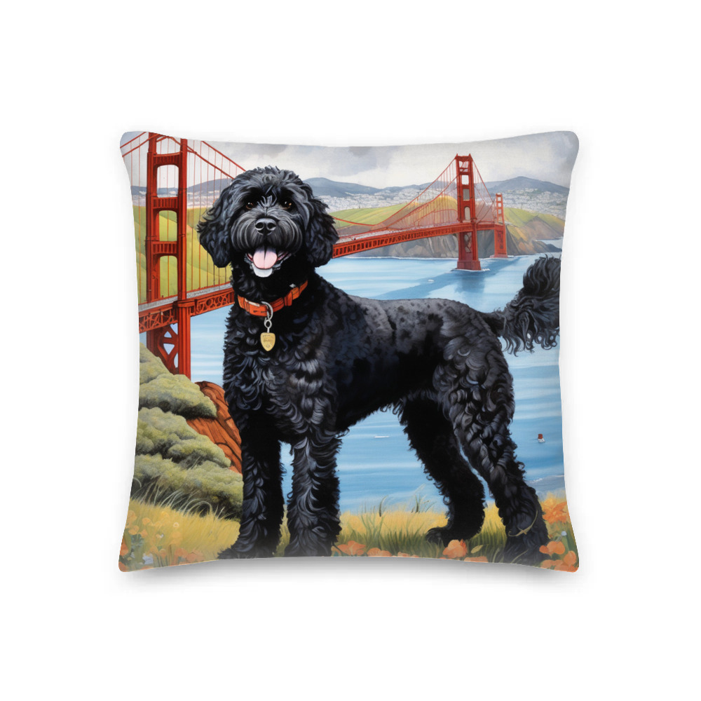 PugMug Custom Portuguese Water Dog Premium Pillow
