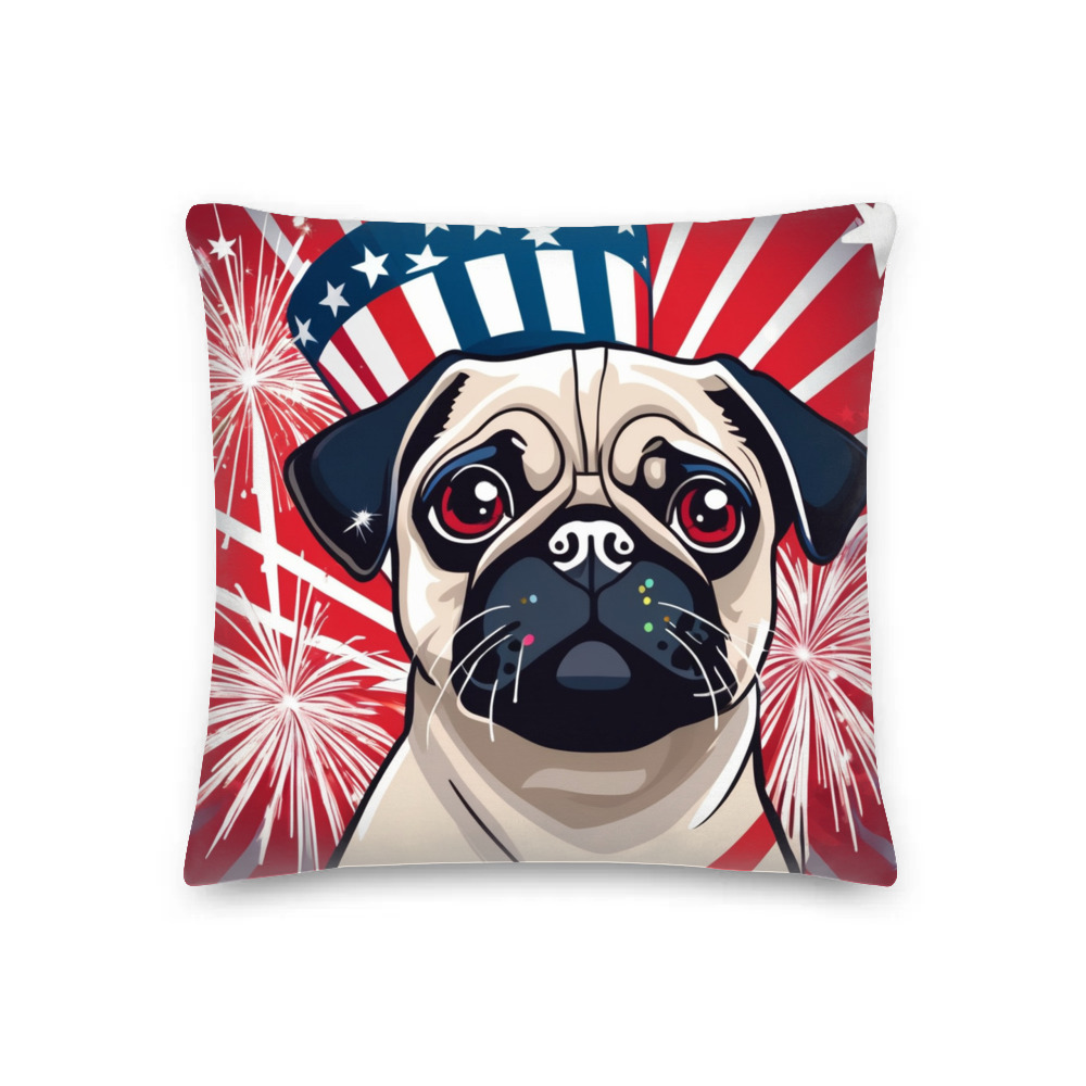 PugMug Custom Pug Premium Pillow