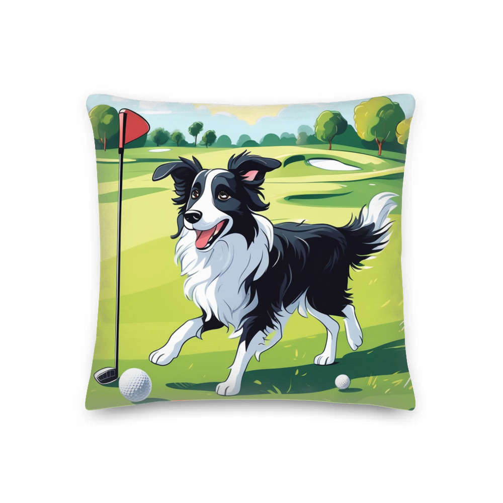 PugMug Custom Border Collie Premium Pillow