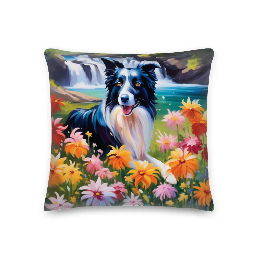 PugMug Custom Border Collie Premium Pillow