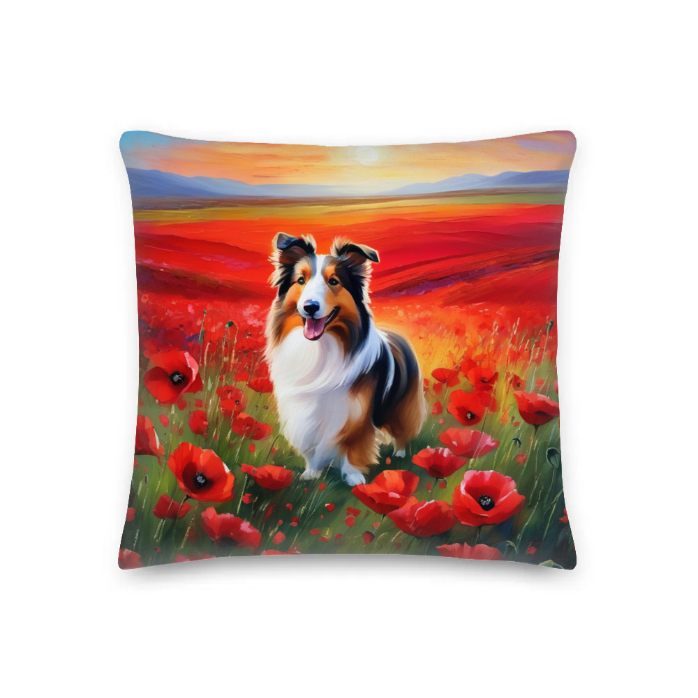 PugMug Custom Shetland Sheepdog Premium Pillow