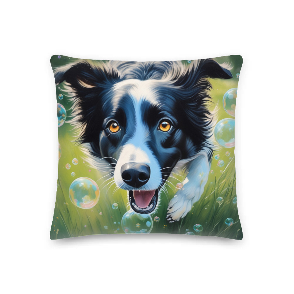 PugMug Custom Border Collie Premium Pillow