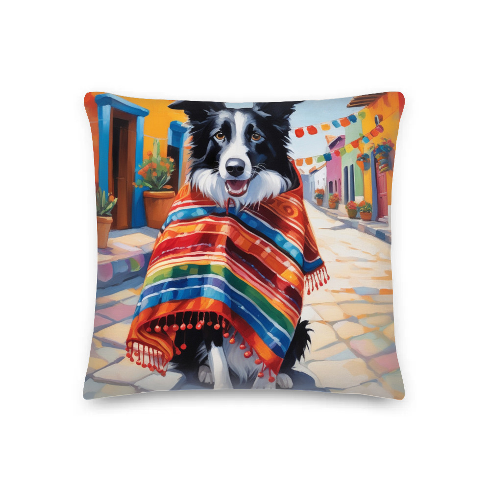 PugMug Custom Border Collie Premium Pillow