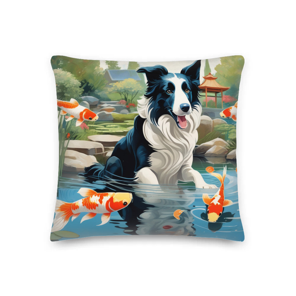 PugMug Custom Border Collie Premium Pillow