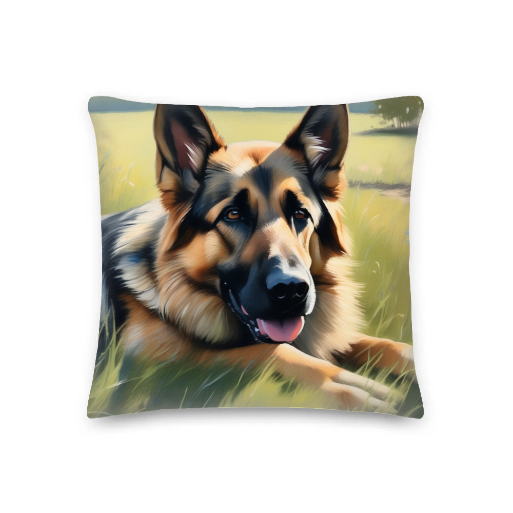 PugMug Custom German Shepherd Dog Premium Pillow