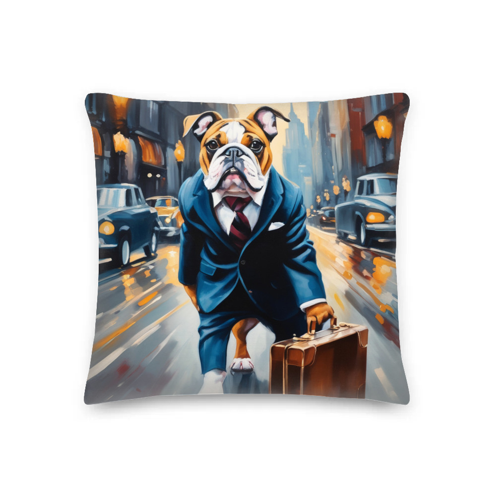 PugMug Custom Bulldog Premium Pillow