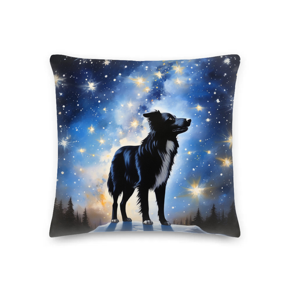 PugMug Custom Border Collie Premium Pillow