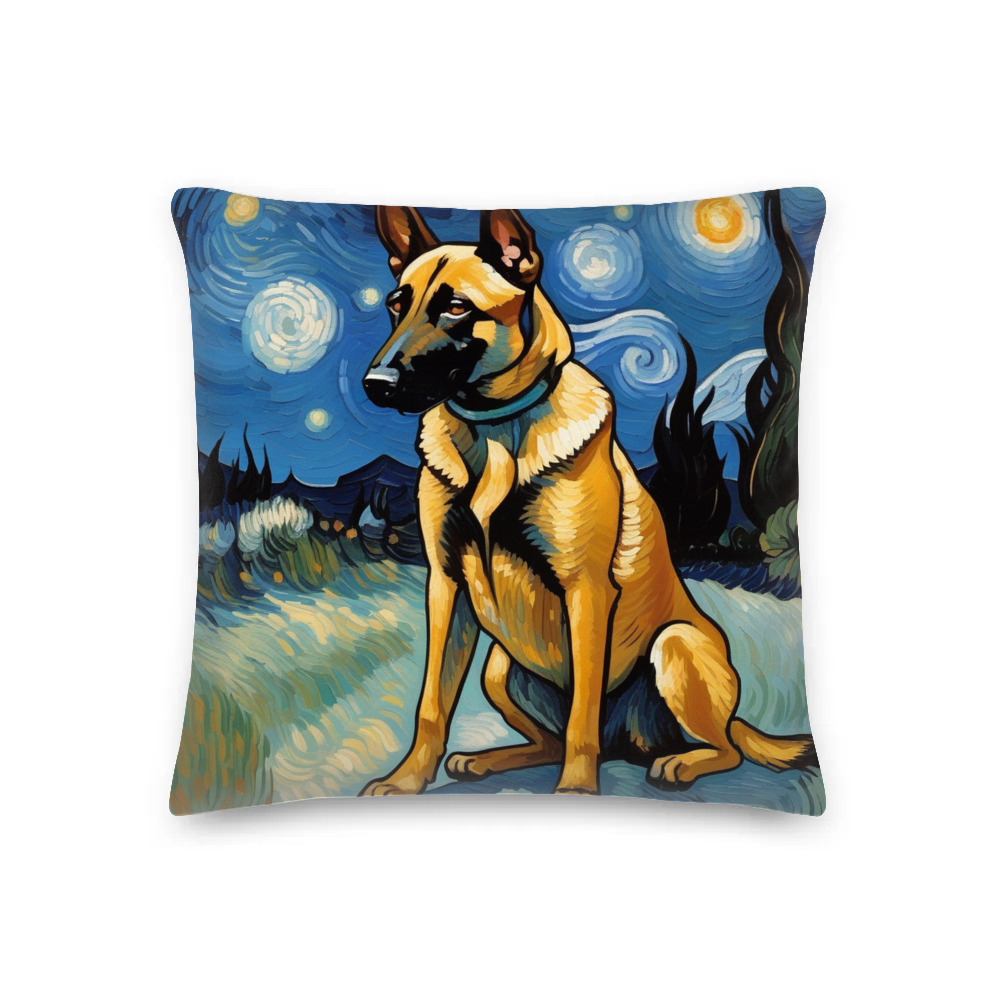 PugMug Custom Belgian Malinois Premium Pillow