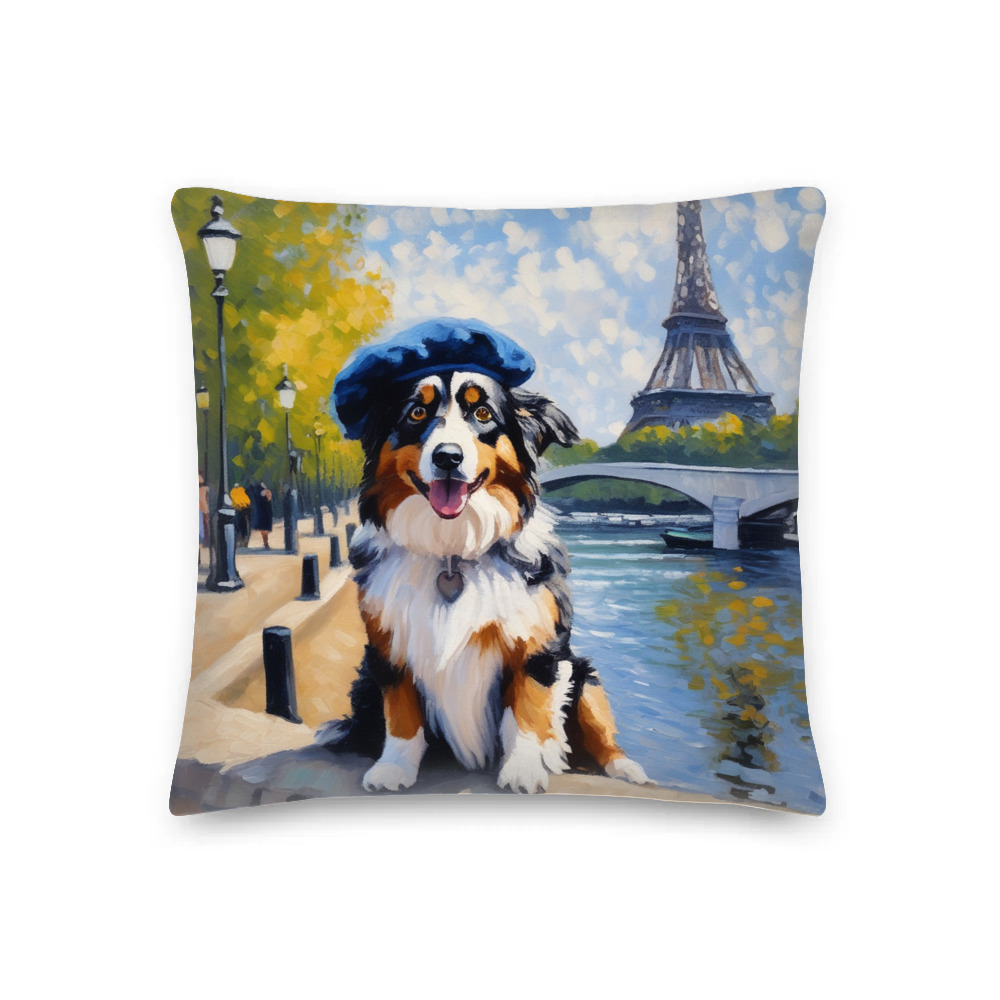 PugMug Custom Australian Shepherd Dog Premium Pillow