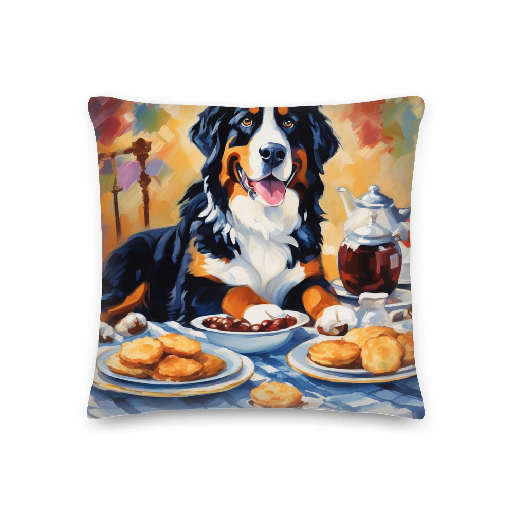 PugMug Custom Bernese Mountain Dog Premium Pillow