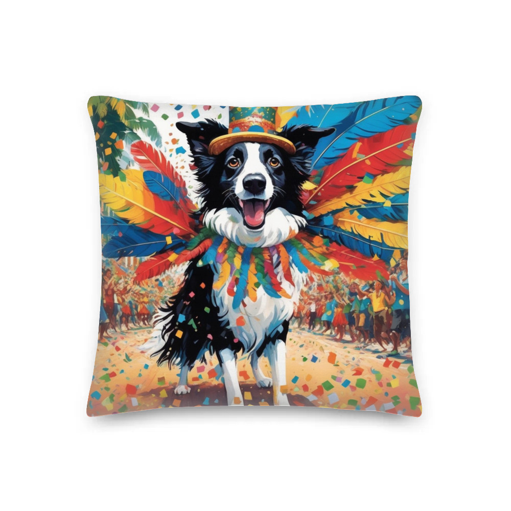 PugMug Custom Border Collie Premium Pillow