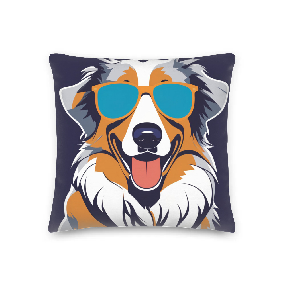 PugMug Custom Australian Shepherd Dog Premium Pillow