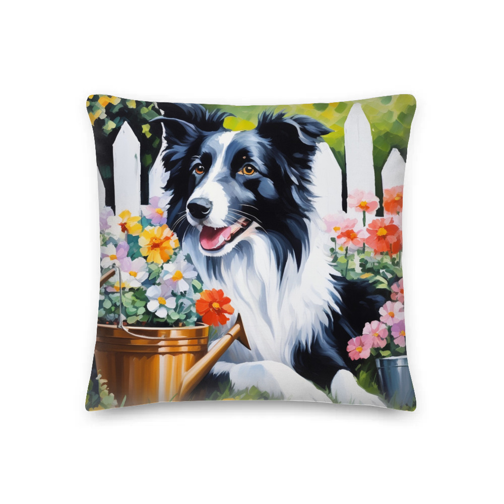 PugMug Custom Border Collie Premium Pillow