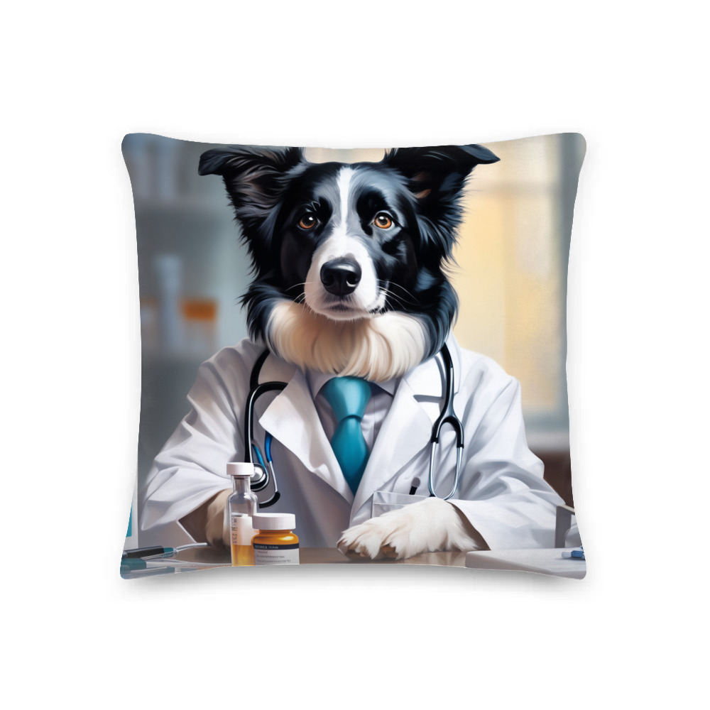 PugMug Custom Border Collie Premium Pillow