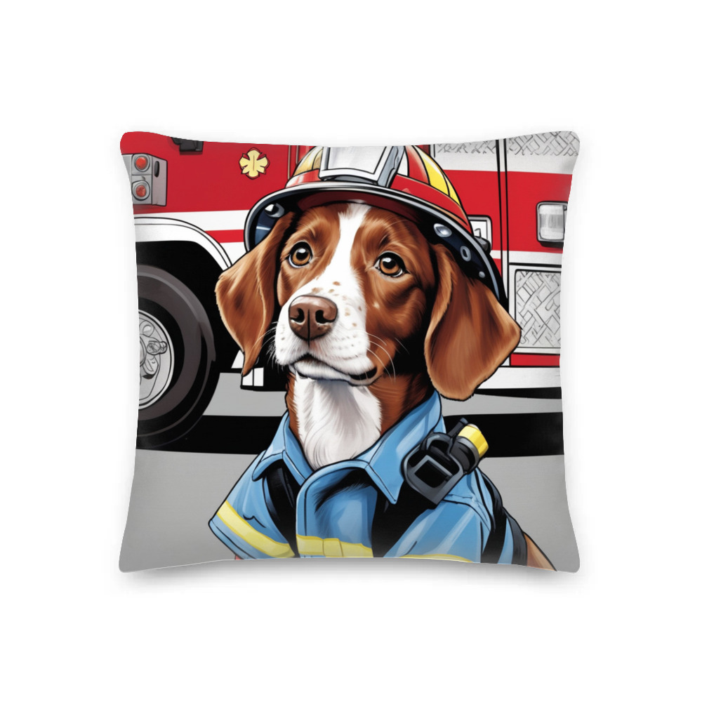 PugMug Custom Brittany Dog Premium Pillow