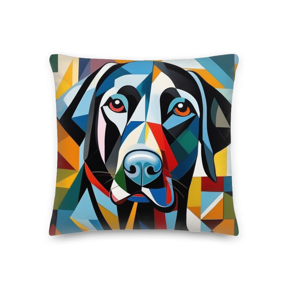 PugMug Custom Black Labrador Retriever Premium Pillow