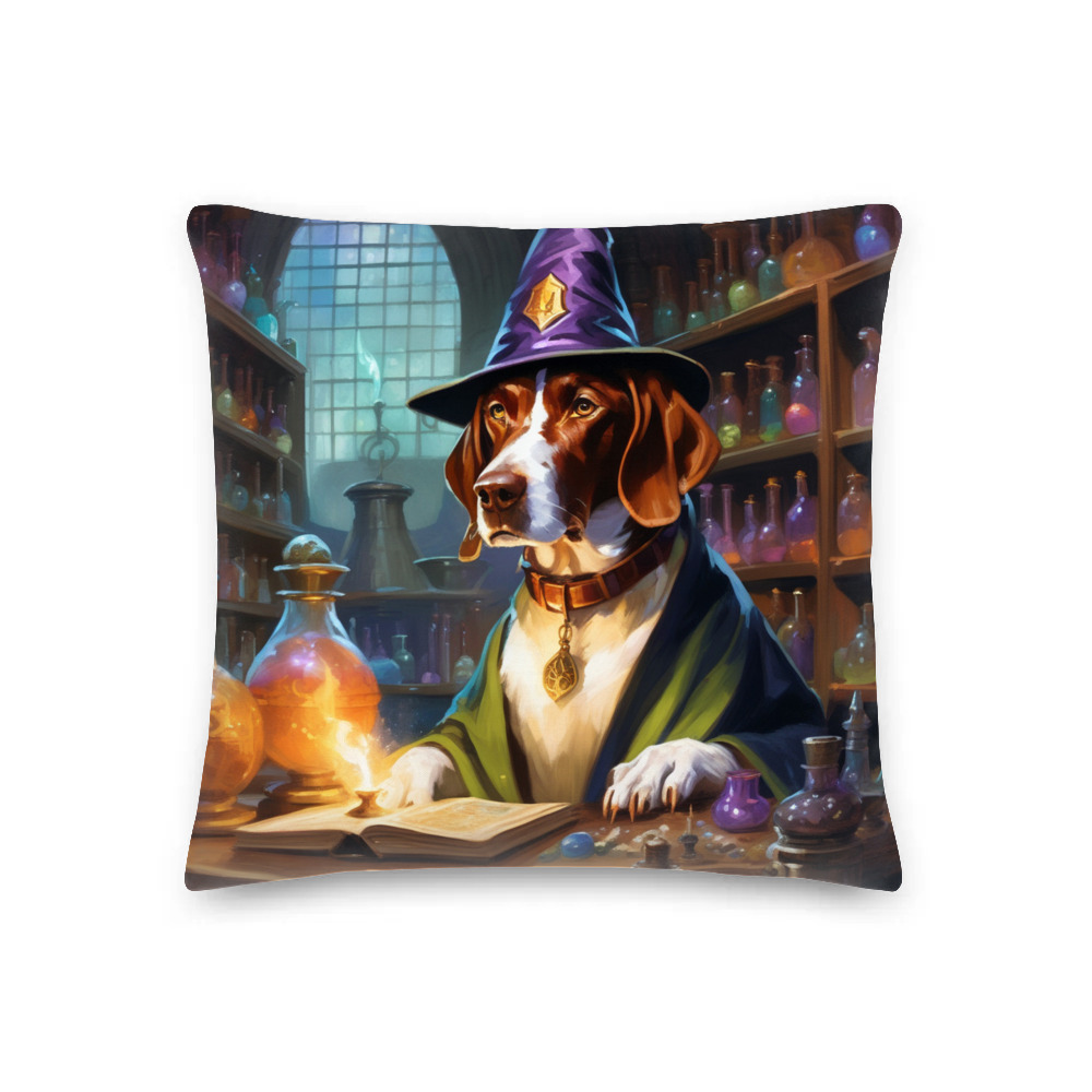 PugMug Custom Pointer Dog Premium Pillow