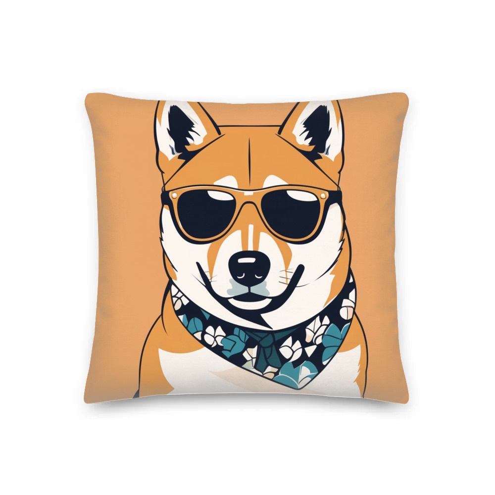 PugMug Custom Shiba Inu Premium Pillow