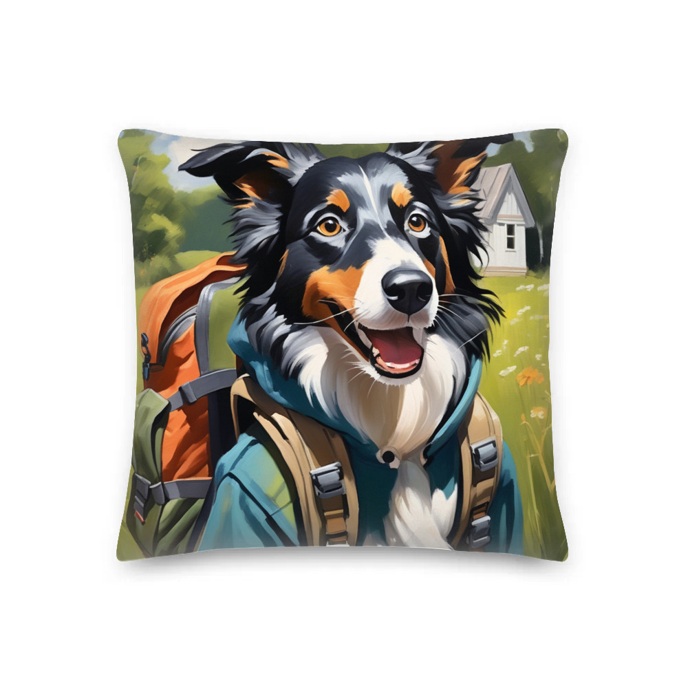 PugMug Custom Border Collie Premium Pillow