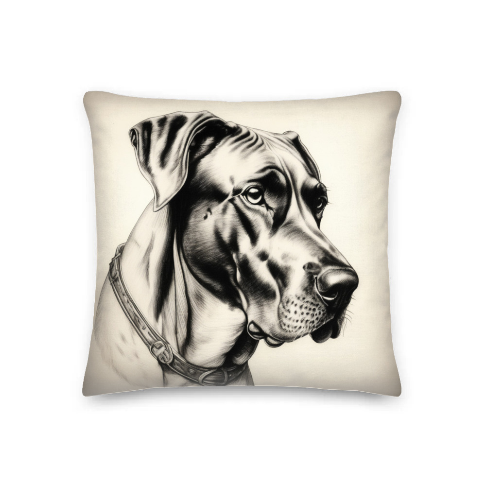 PugMug Custom Great Dane Premium Pillow