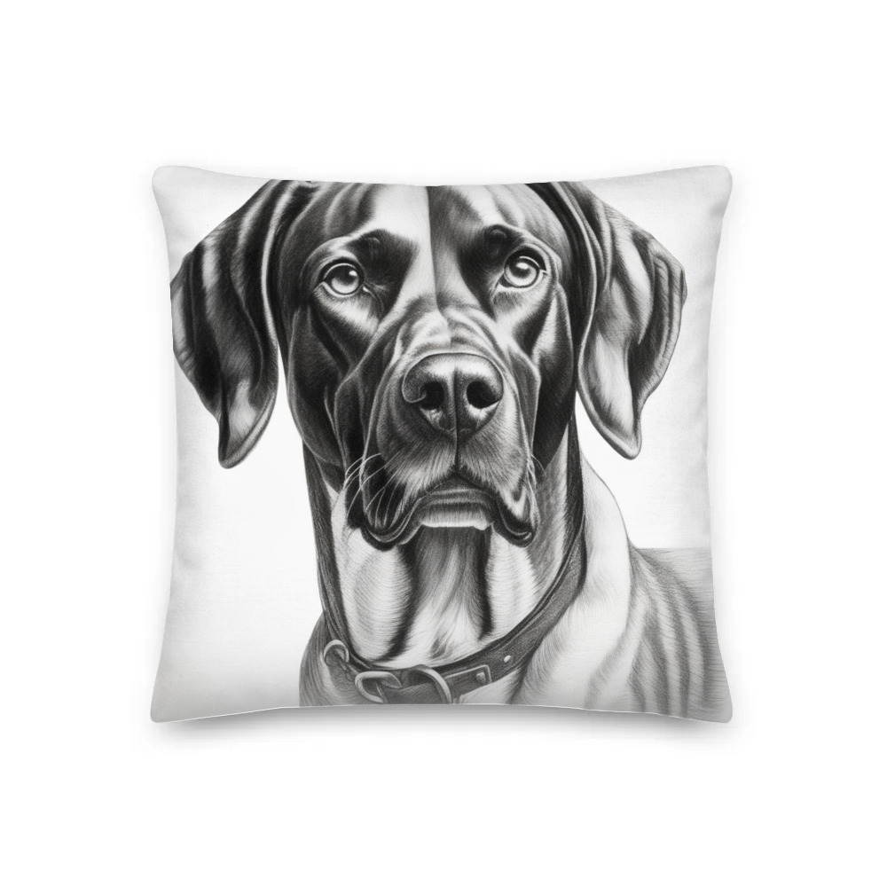 PugMug Custom Pointer Dog Premium Pillow