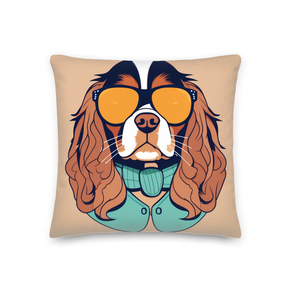 PugMug Custom Cavalier King Charles Spaniel Premium Pillow
