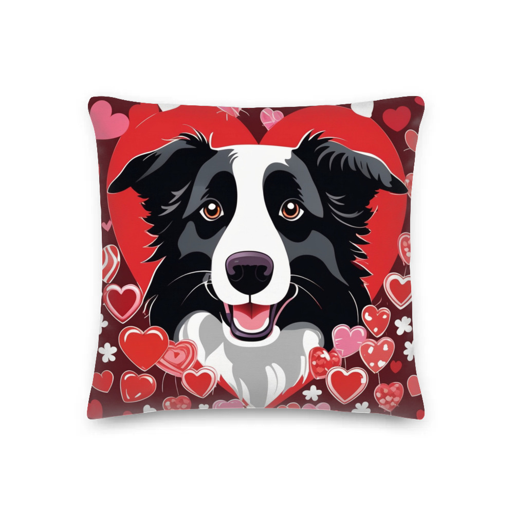 PugMug Custom Border Collie Premium Pillow