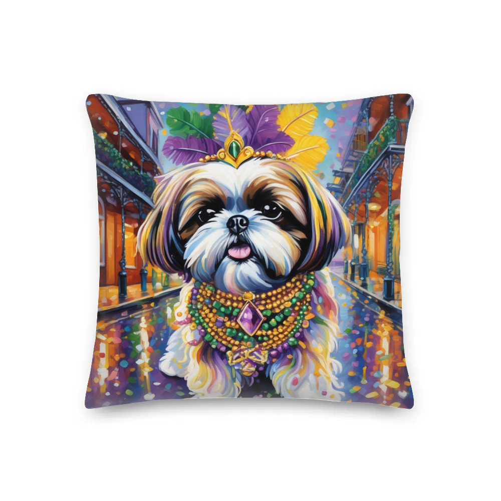 PugMug Custom Shih Tzu Premium Pillow