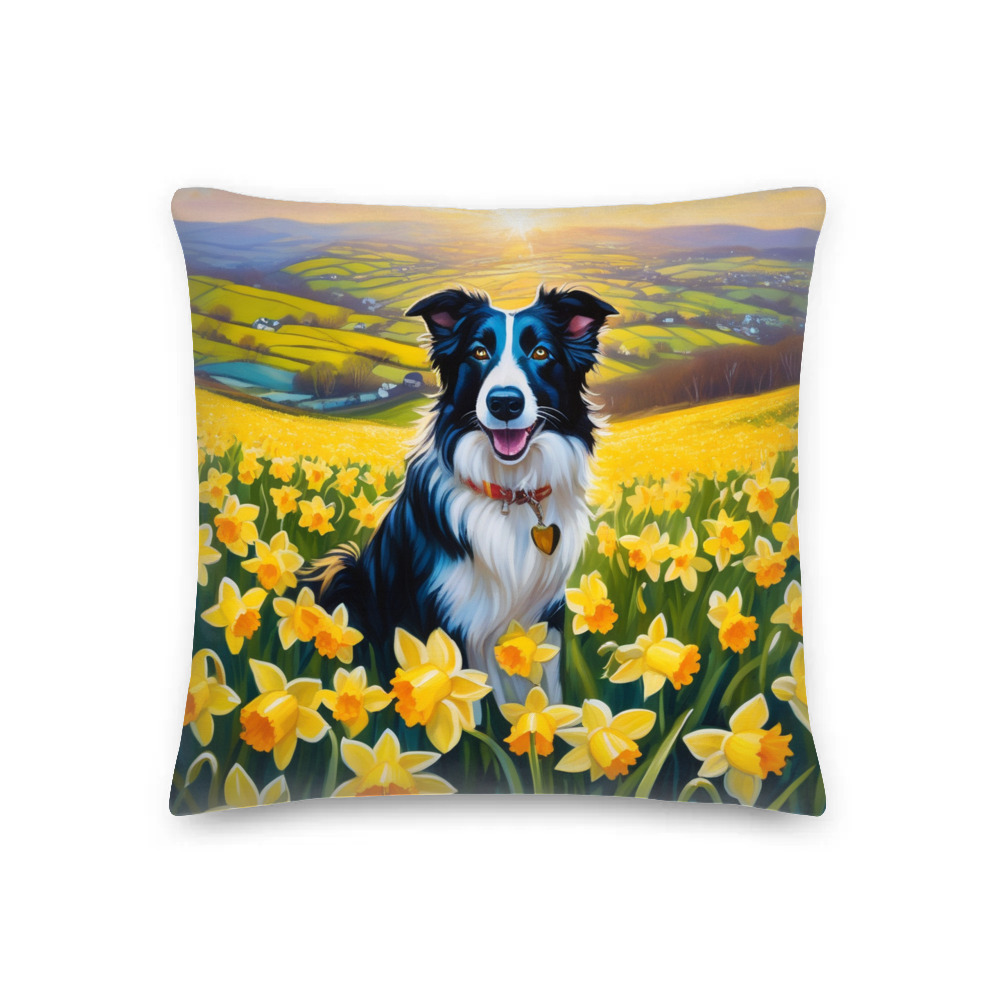PugMug Custom Border Collie Premium Pillow