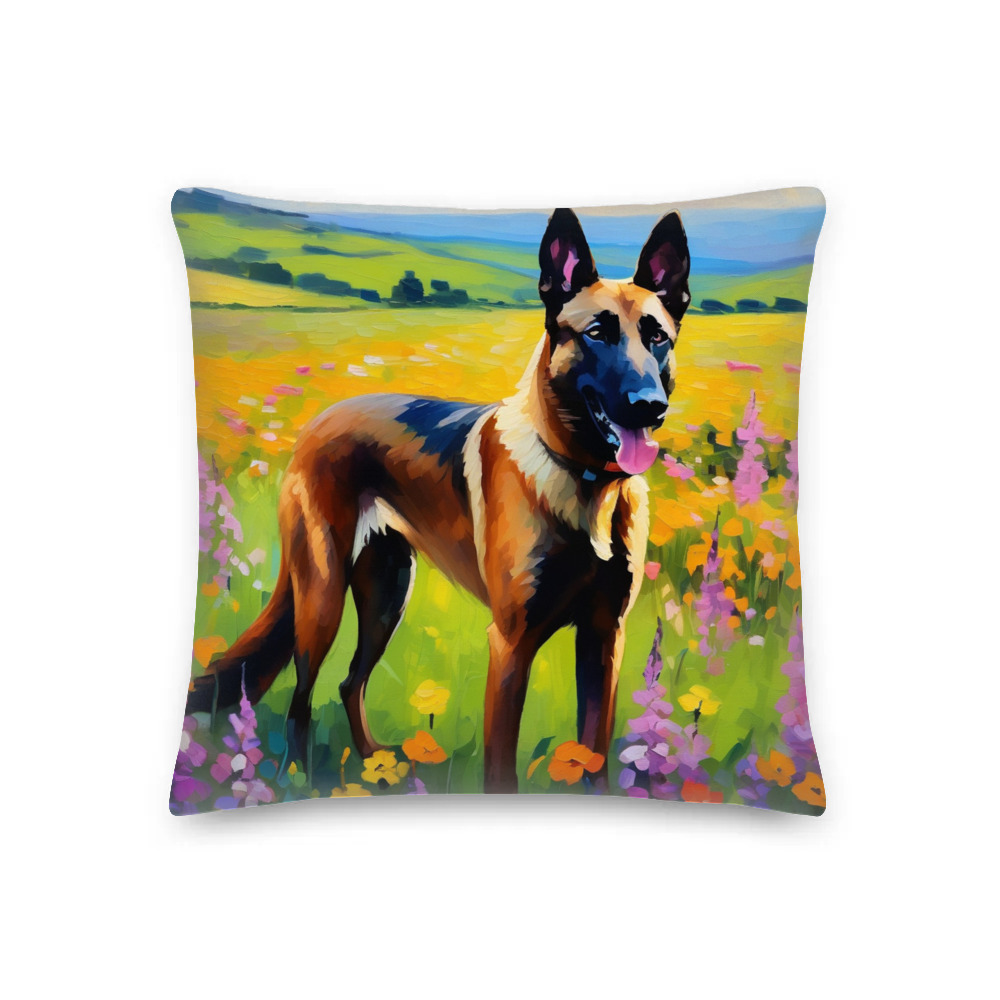 PugMug Custom Belgian Malinois Premium Pillow