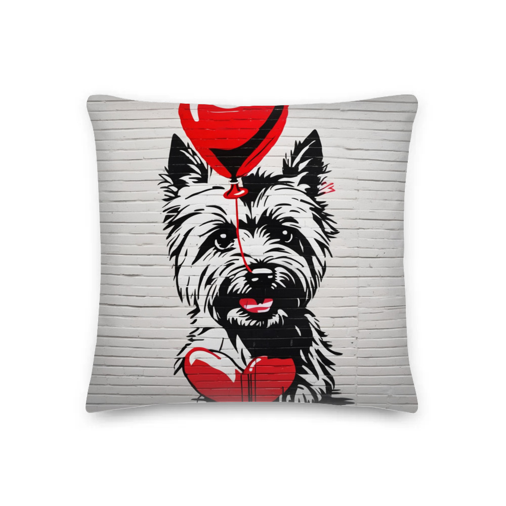 PugMug Custom Cairn Terrier Premium Pillow