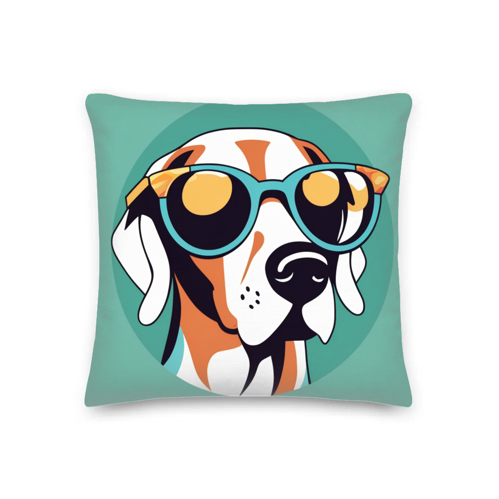 PugMug Custom Pointer Dog Premium Pillow
