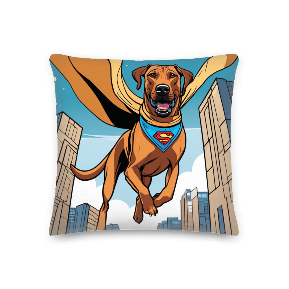 PugMug Custom Rhodesian Ridgeback Premium Pillow