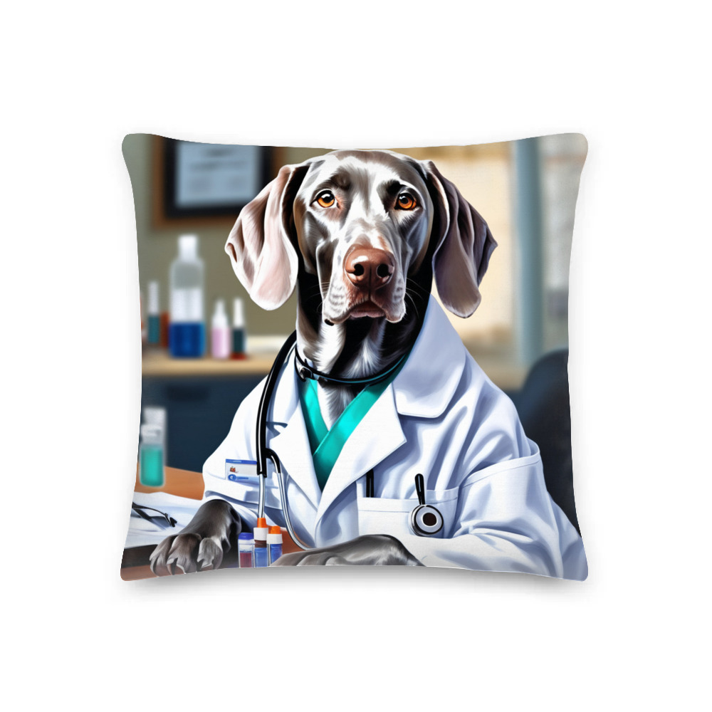 PugMug Custom Weimaraner Premium Pillow