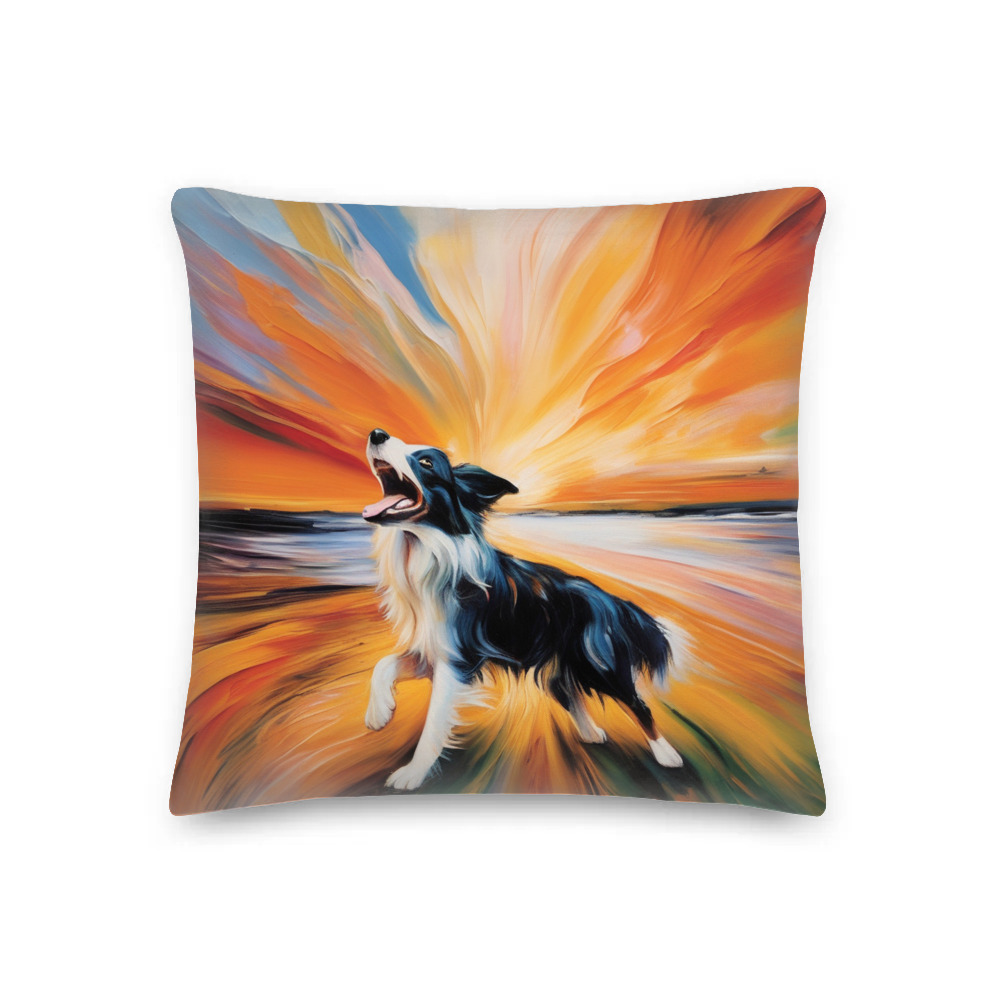 PugMug Custom Border Collie Premium Pillow