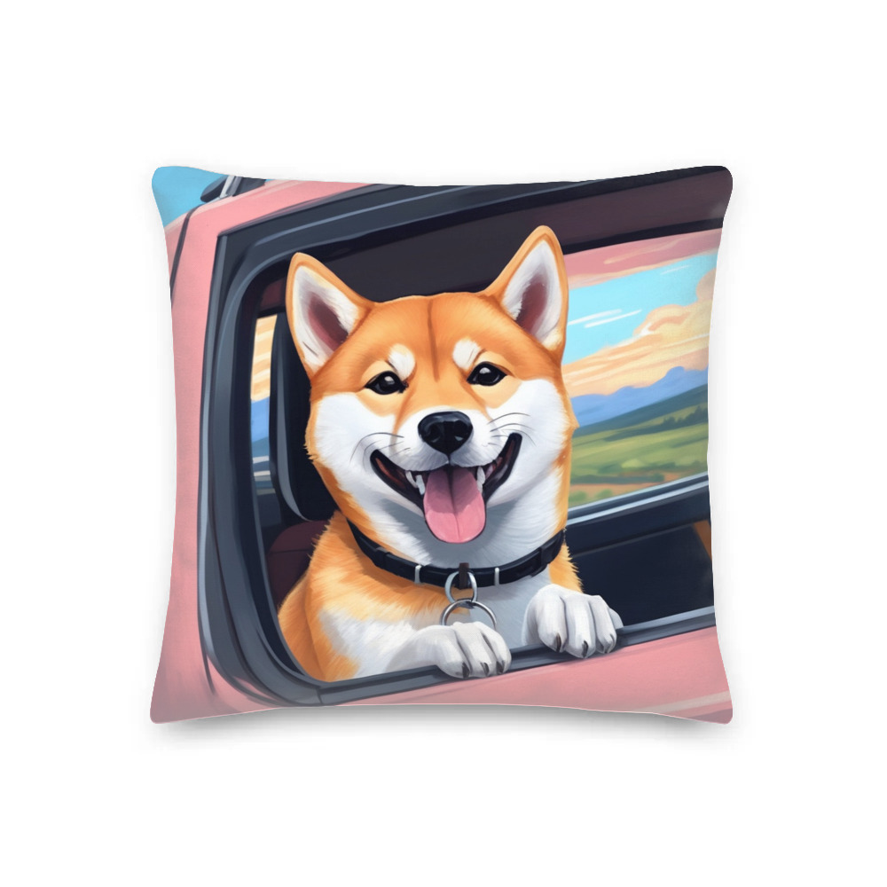 PugMug Custom Shiba Inu Premium Pillow