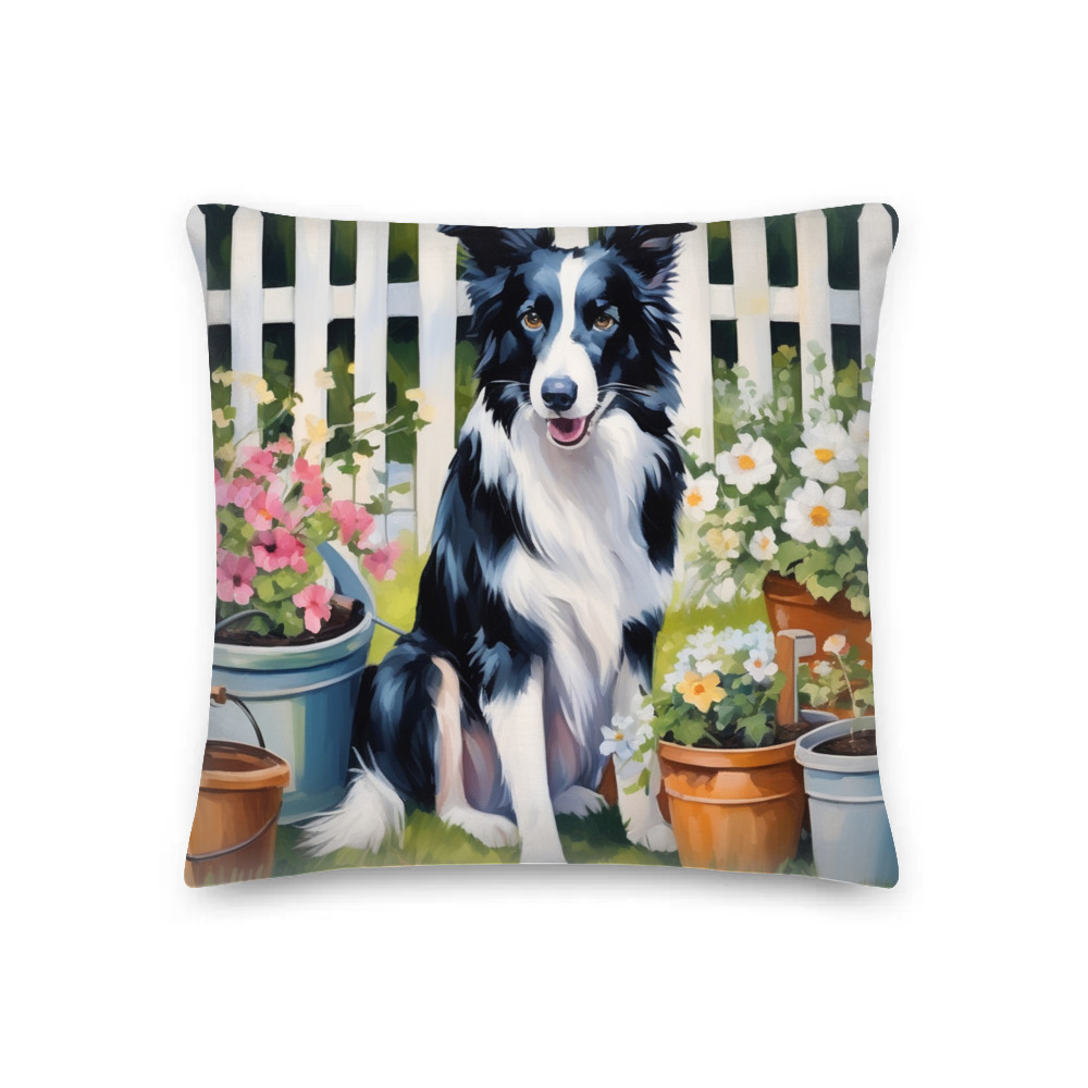 PugMug Custom Border Collie Premium Pillow